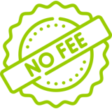 No fee icon
